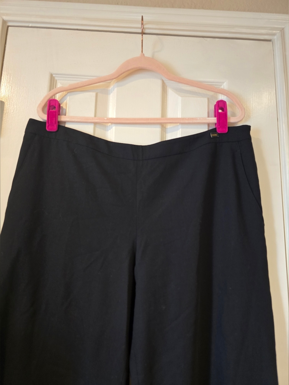Chane Black Wool Dress Pants Size 46 - Picture 2 of 7